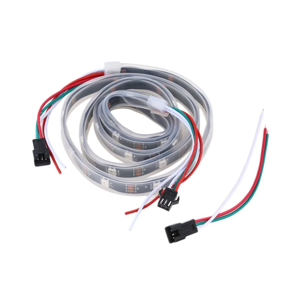 WS2812B 5050 RGB Светодиодная лента 1 м 30 светодиодный индивидуальный адресуемый светильник в полоску изысканно спроектированный прочный