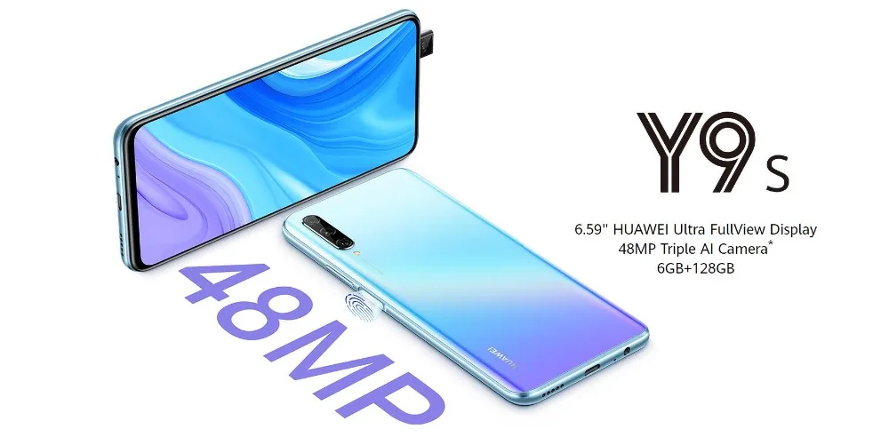 Предоплата, глобальная версия, huawei Y9s, 6 ГБ, 128 ГБ, смартфон, 48MP, AI, тройная задняя камера s, авто-всплывающая фронтальная камера, 6,59 “мобильный телефон