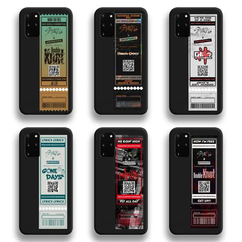 

Stray Kids Air tickets Design Phone Case For Samsung Galaxy S21 Plus Ultra S20 FE M11 S8 S9 plus S10 5G lite 2020