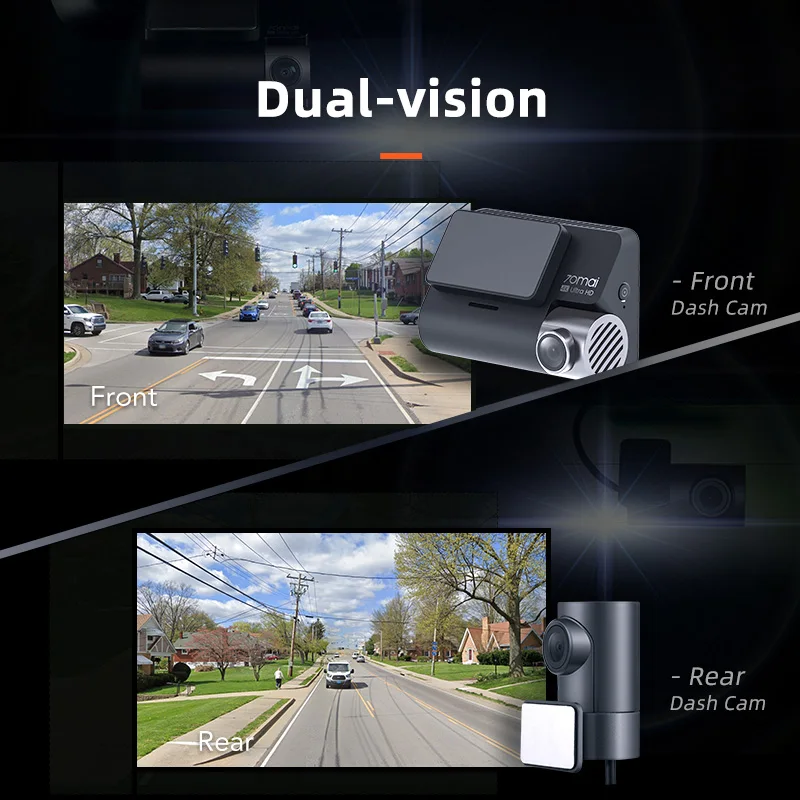 $109.99 70mai A800S Dash Cam 4K Built-in GPS ADAS Real 70mai 4K A800 Camera UHD Cinema-quality Image 24H Parking 140FOV Support Rear Cam