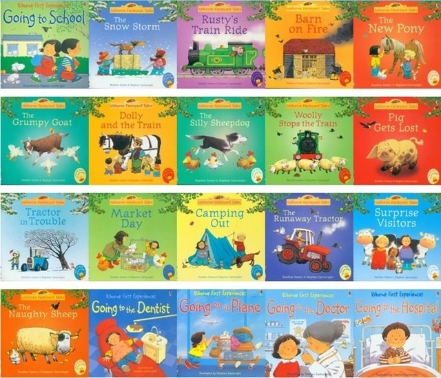 Отправка в случайном порядке 5 книг/набор Usborne Лучшие книги для картин детская