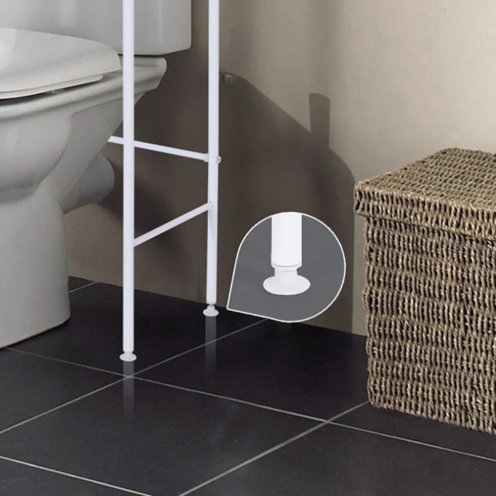 

3 Tier Over the Toilet Storage Rack Space Saving Bathroom Kitchen Organizer(White)