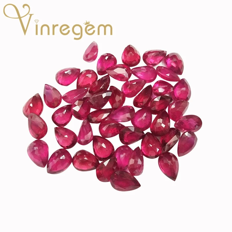 Vinregem AAAAA высококачественные натуральные грушевидные африканские рубин
