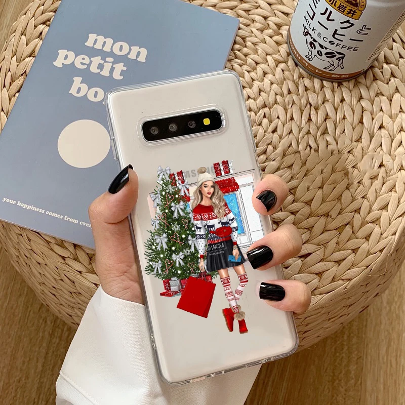 Модный Рождественский чехол для девочек 2020New Year Samsung Galaxy A70 A80 A750 A51 A71 A91 A30 A50 A10 A6 A8 A8plus|Бамперы| |