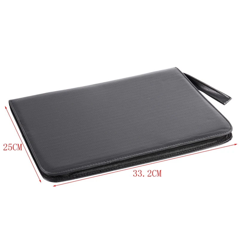 Черная перьевая ручка чехол из искусственной кожи держатель для 48 ручек 1 шт.| |