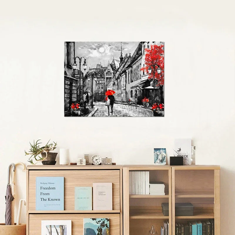 Настенные художественные плакаты с рисунком черного белого и красного цветов