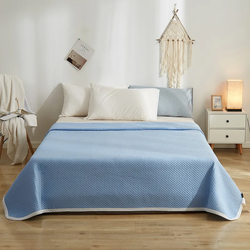 

Summer Air Conditioning Quilt Ice Fleeing Blanket Full Queen King Size Comforter Throws Bedspread Plaids Patchwork Bed Covers