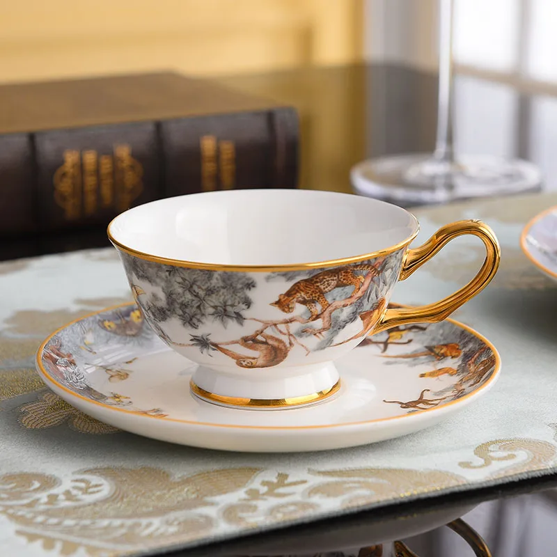 Европейский костяной фарфоровый кофейный набор Creativeceramic чашка с блюдцем