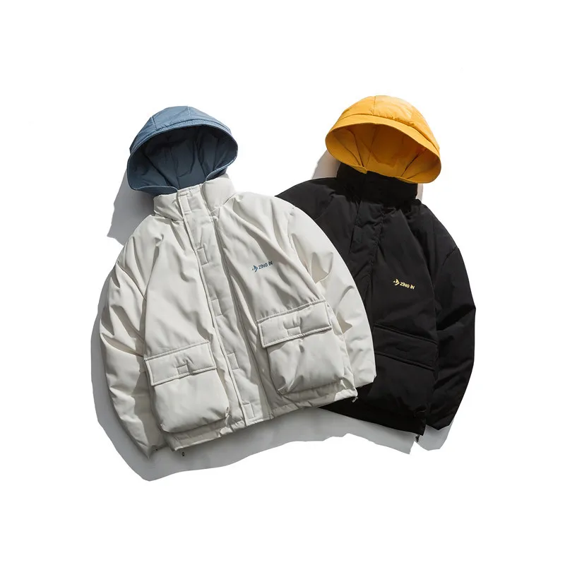 Новая зимняя японская Модная брендовая Хлопковая мужская Свободная одежда для