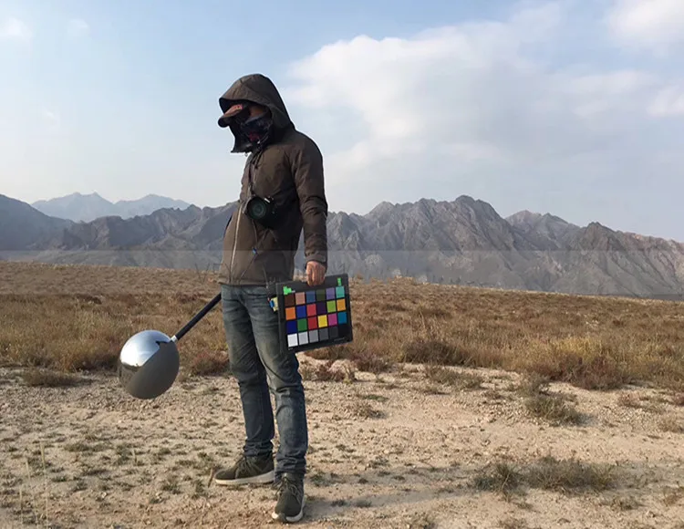 VFX-Bola de efecto Visual HDRI para fotograf&iacute;a, reflector de colecci&oacute;n de 18 grados, color gris, espejo-5