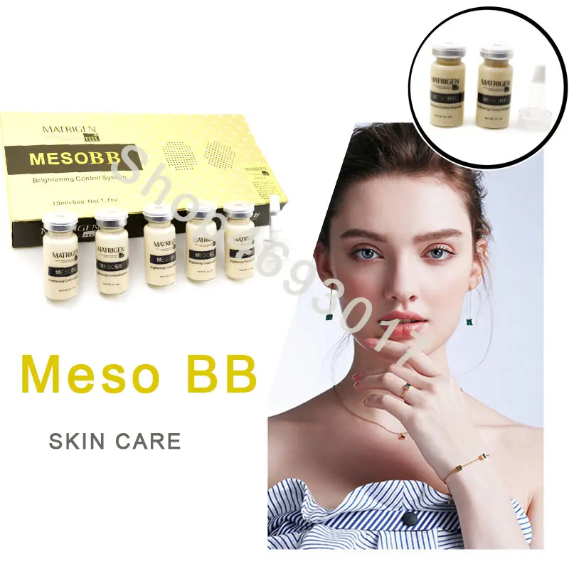 

5pcs/set BB Serum Glow White Meso white Serum Ampoule Facial Booster Makeup Foundation MicroNeedling Treatment Anti Aging Cream
