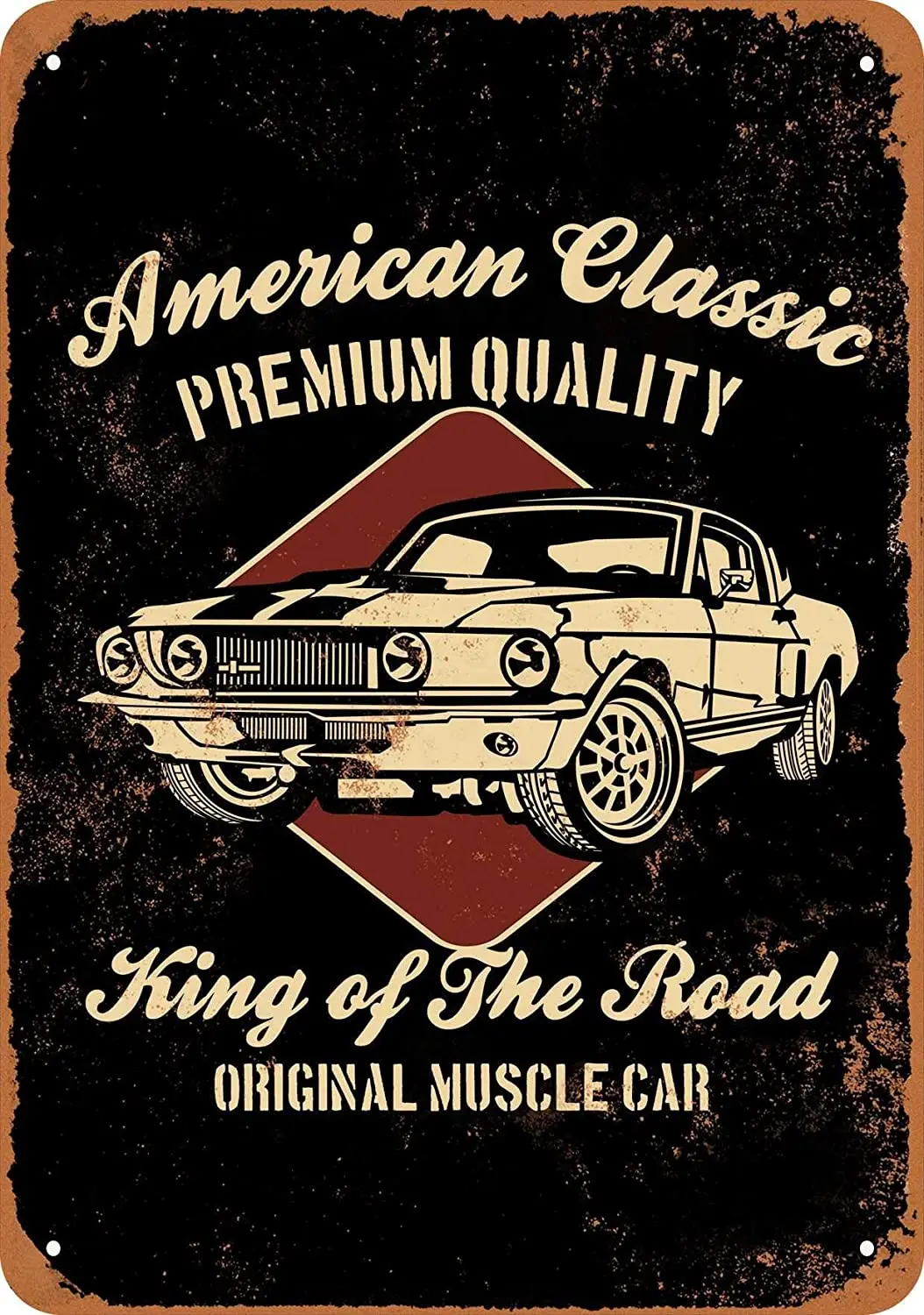 

Американские классические мышечные автомобили жестяной знак многоцелевой уникальный стиль металлический постер для мужчин пещера бар нас...