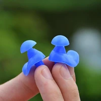1pair soft ear plugs swimming silicone waterproof earplugs diving sports swim outdoor equipment swimming anti noise accessories