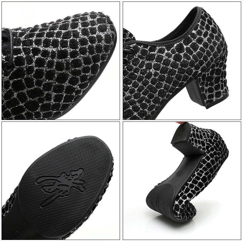 Современные туфли для бальных танцев Мужские туфли-оксфорды на мягкой резиновой