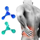 Мини-массажер для тела, портативный дорожный спусковой массажер с ручным балансом и четырьмя шариками, для расслабления рук и спины, устранения отечности