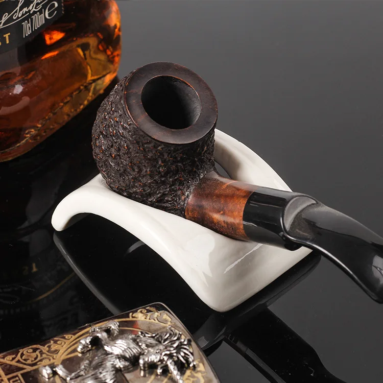 

New 2pcs/lot Ceramic Pipe Stand -Snail - for 1 Tobacco Smoking Pipe holder portable display Smoking accessories tool