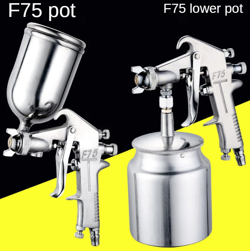 

F-75 paint spray gun f75 pneumatic up and down pot watering can furniture car paint glue high atomization spray gun
