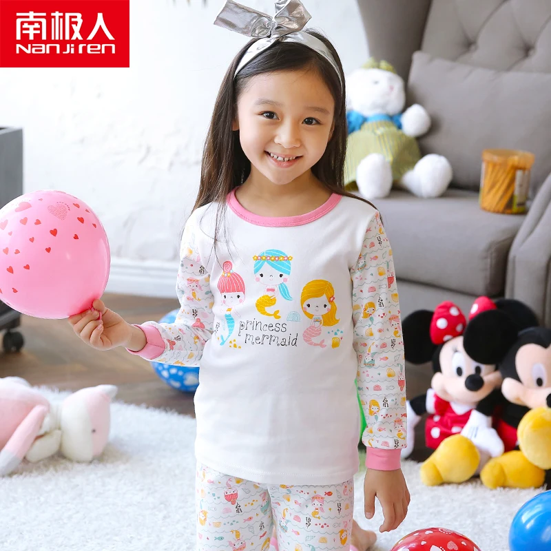 

Пижама детская NANJIREN, из 100% хлопка, в полоску, для девочек и мальчиков, От 4 до 18 лет