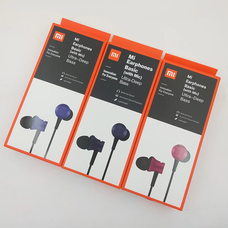 Наушники вкладыши Xiaomi 3 5 мм гарнитура Mi поршневые наушники свежая версия с