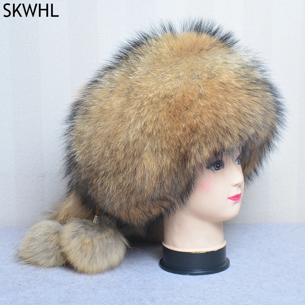 Лидер продаж русская зимняя шапка из натурального Лисьего меха теплая мягкая