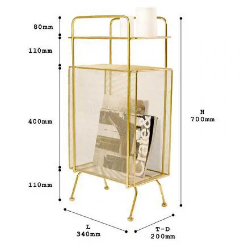 Скандинавская кованая железная напольная стойка для спальни прикроватная