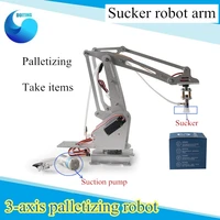 3 dof palletizing robotic arm 3 axis robot with sucker industrial 3d printer suction robot diy robot parts robotic education