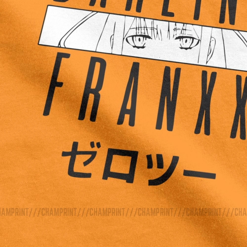 Футболка Гая в Franxx Zero Two 02 мужская одежда с коротким рукавом Большая рубашка Аниме