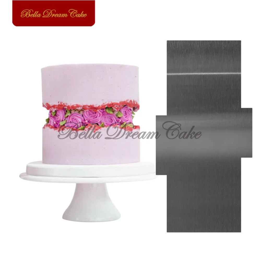 Скребок для торта из нержавеющей стали двухсторонний инструмент украшения