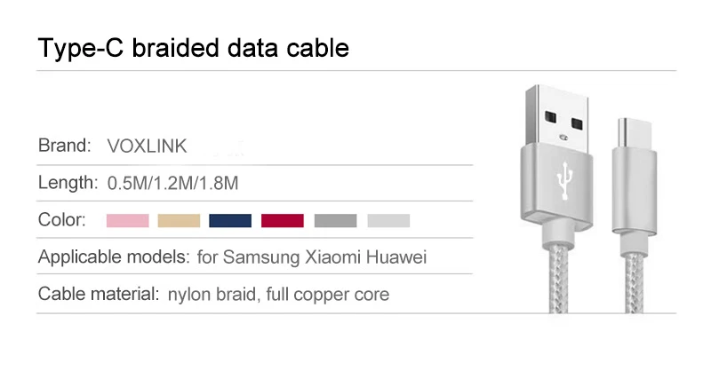 PHOMAX type c usb кабель для передачи данных 2.4A мини Быстрая зарядка линии SAMSUNG HUAWEI htc Tipe