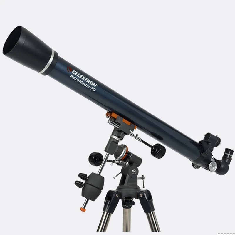 Celestron AstroMaster 90EQ 90 мм F/11 рефракторный астрономический телескоп штатив с