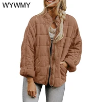 wywmy winter jacket women parkas brand designer clothes vintage loose quilted jackets casual padded coats oversized warm jackets