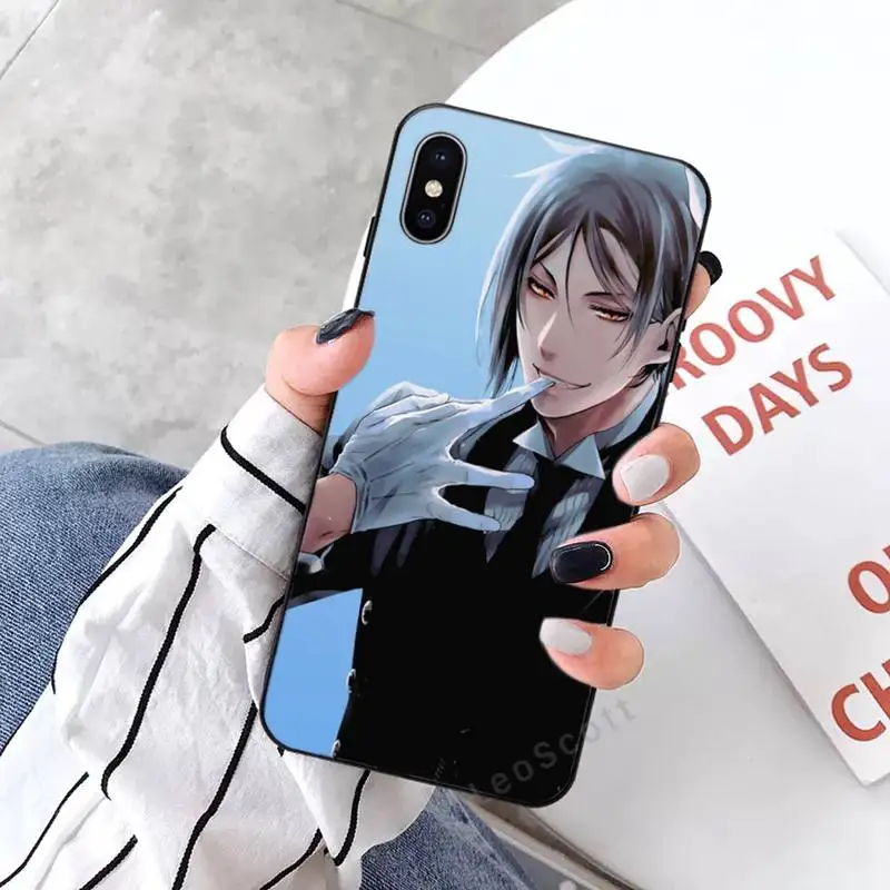 

Black Butler Anime Phone Case for iPhone 11 12 mini pro XS MAX 8 7 6 6S Plus X 5S SE 2020 XR
