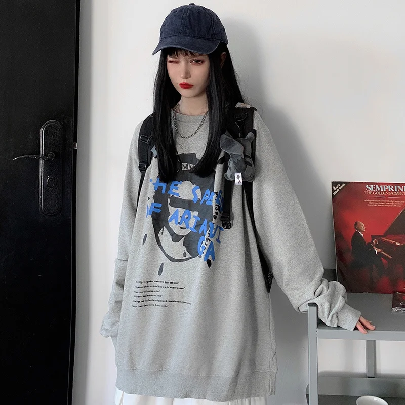 

Fashion Style Chic Sweater Women's Loose Korean Style Style Thin Hiphop Rac
