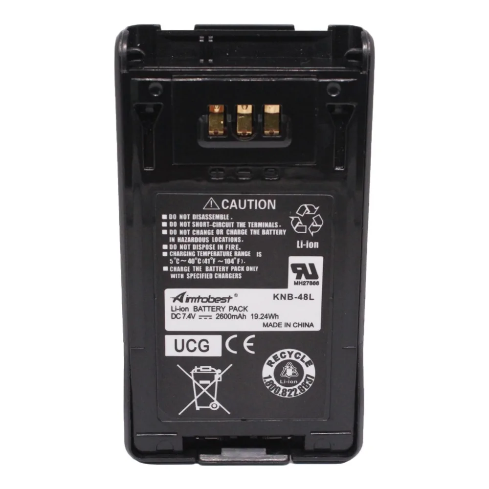 KNB-48L KNB-47L 2600 мА/ч, литий-ионный аккумулятор Батарея для Kenwood KNB-48 KNB-47 NX-200 NX-300 NX200 NX300 NX-200G NX-300G TK-5220 TK-5320