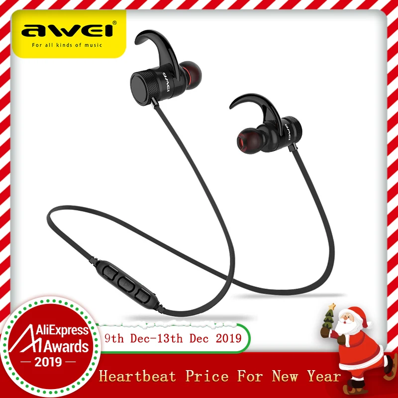 AWEI A920BLS Bluetooth наушники беспроводные наушники Бас Спорт Bluetooth гарнитура Auriculares беспроводные наушники шлем 10h музыка