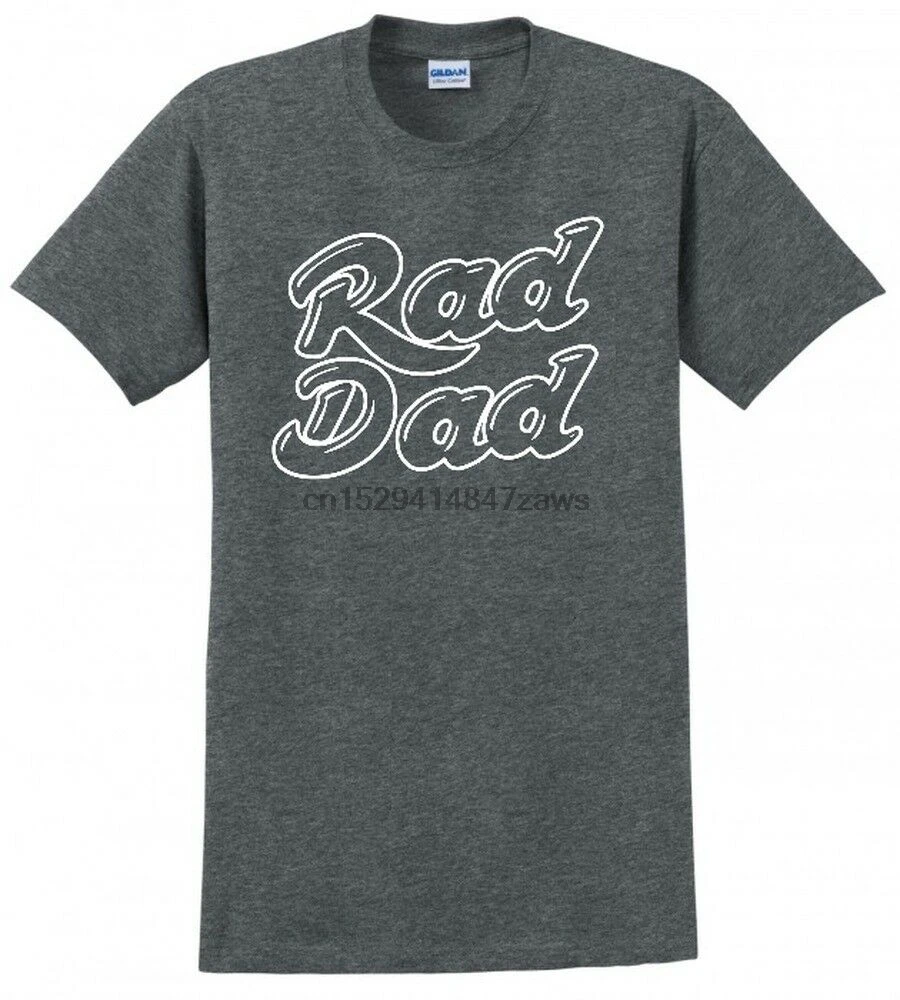 Забавная Мужская футболка RAD DAD День отца отцу SKATE BIKER GAG GIFT |