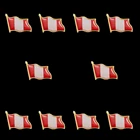 10 шт., заколки для лацканов с позолотой