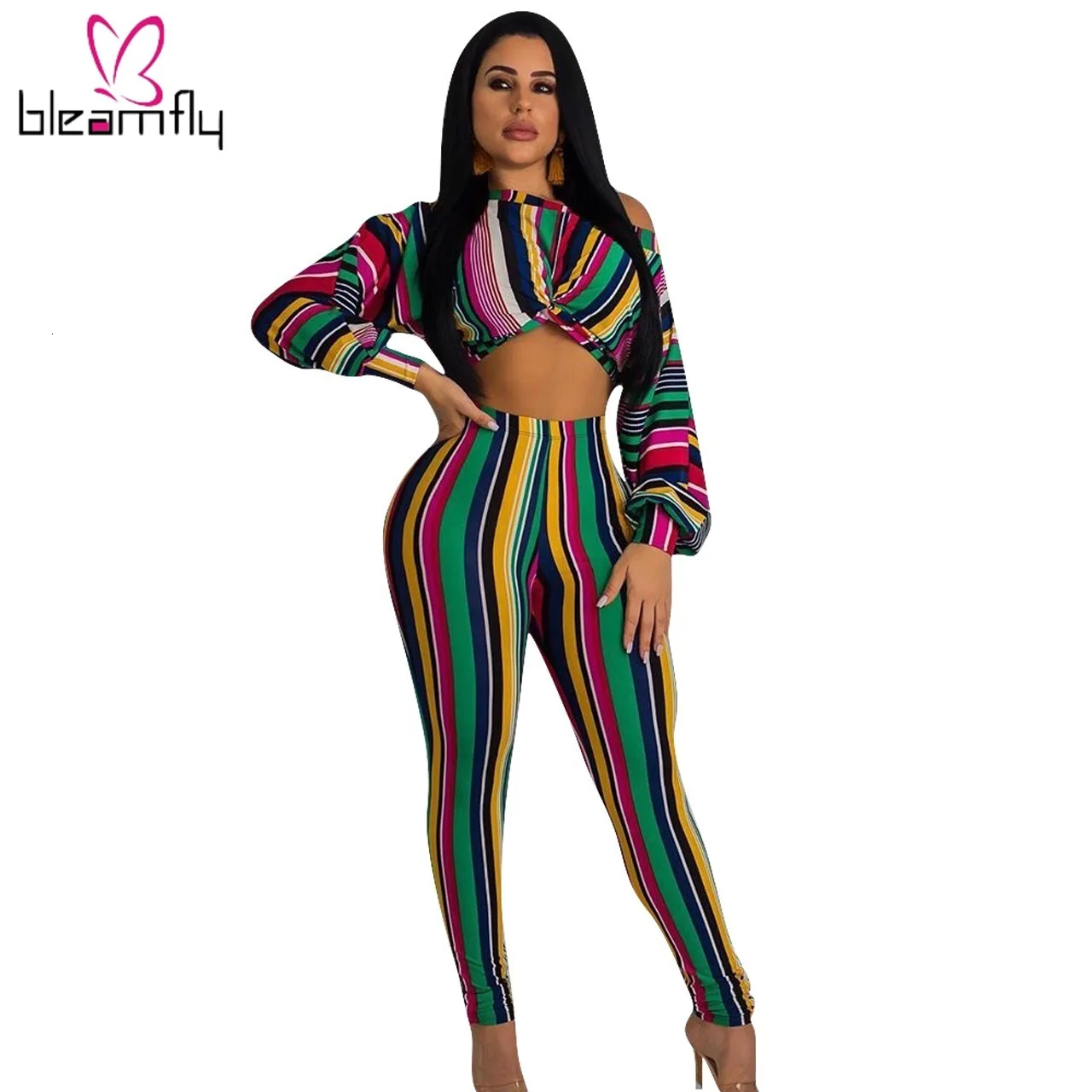 Новинка 2019 женский осенний костюм с длинным рукавом круглым вырезом