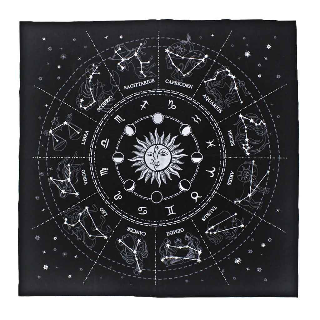 

1pc Divination Tarot Table Card Cloth Starry Sky Constellation Tapestry