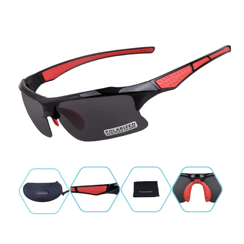 Поляризованные велосипедные солнцезащитные очки для спорта на открытом воздухе