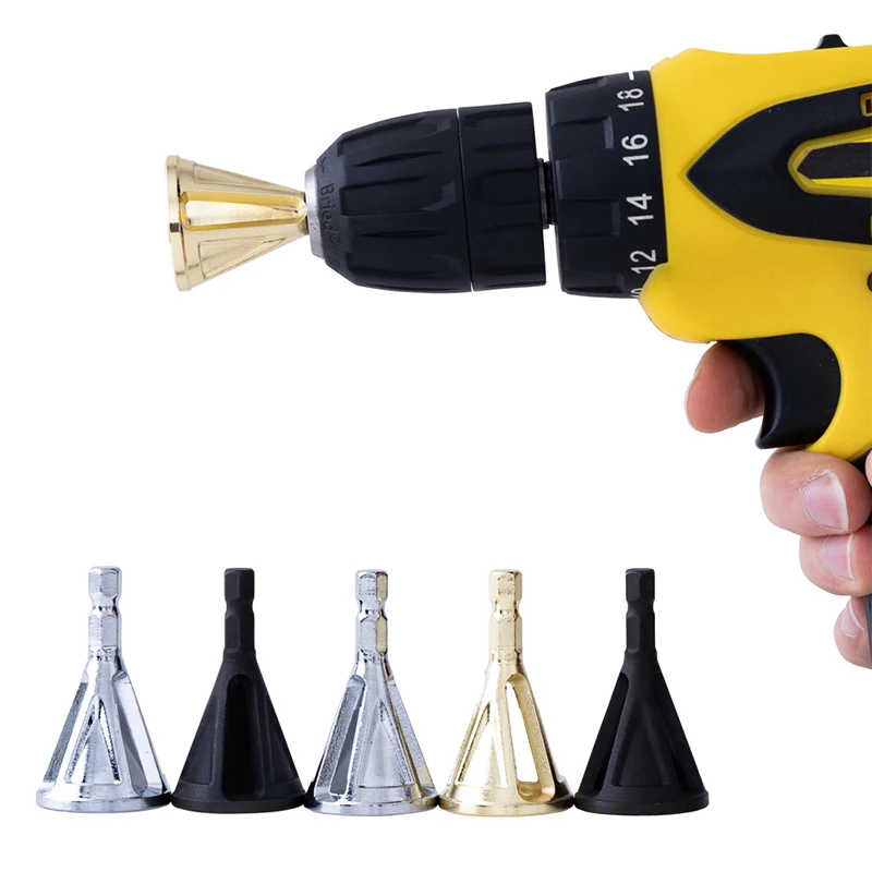 Stainless Steel Triangle Shank Deburring External Chamfer Tool Drill Bit Bolt Rebar Burr Removal For Metal Drilling |