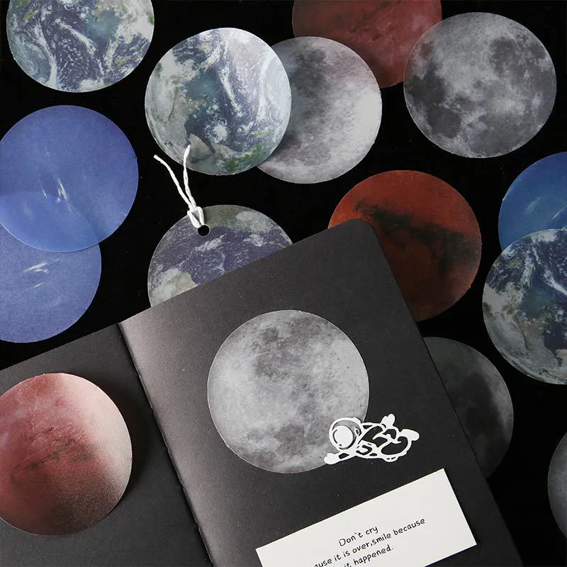 Kawaii Moon Sticky Notes Cute Planet блокноты для письма детей Сделай Сам Канцтовары школы и