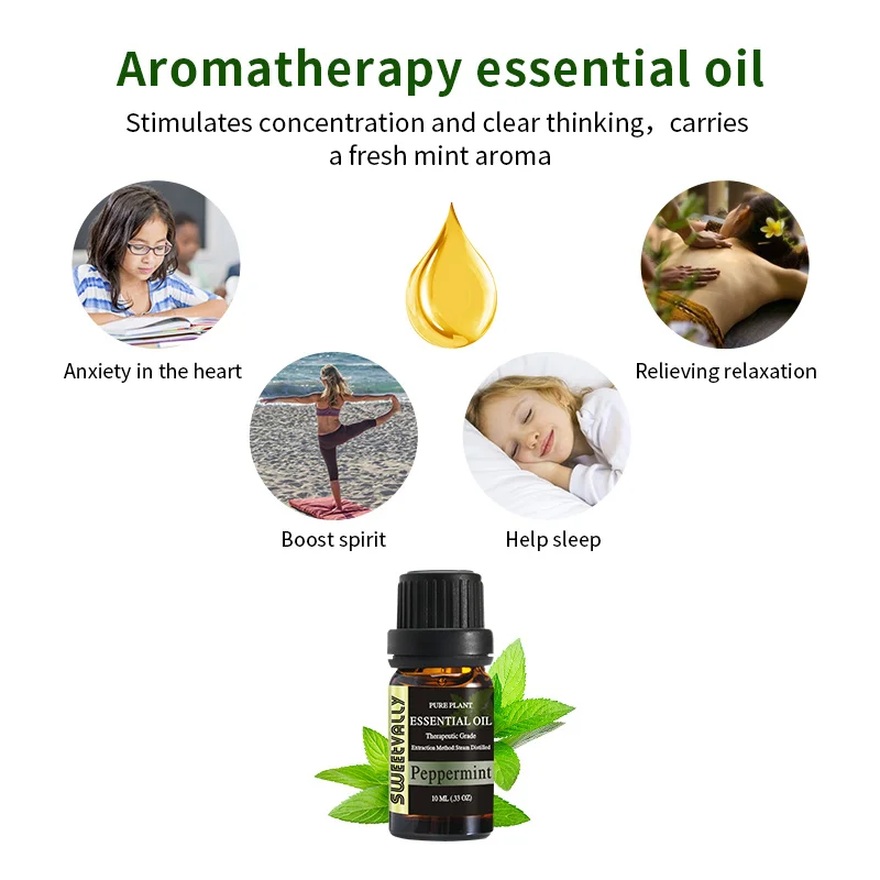 4 шт. Эфирное Масло Премиум ароматерапия чистые натуральные растения