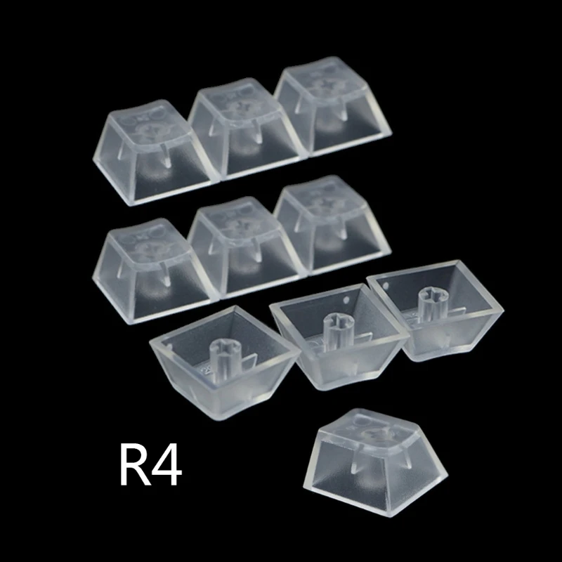 

2022 New 10Pcs Transparent ABS Keycaps Mechanical keyboard Matte Backlit Key for cherry Gateron Kailh Switch R4 R3 R2 R1