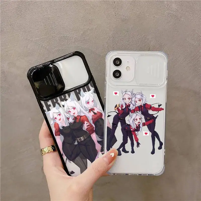 

Girl helltaker game Phone Case For iPhone 7 8 11 12 X XS XR MINI Pro Max Plus Slide Camera Lens Protection coque shell funda