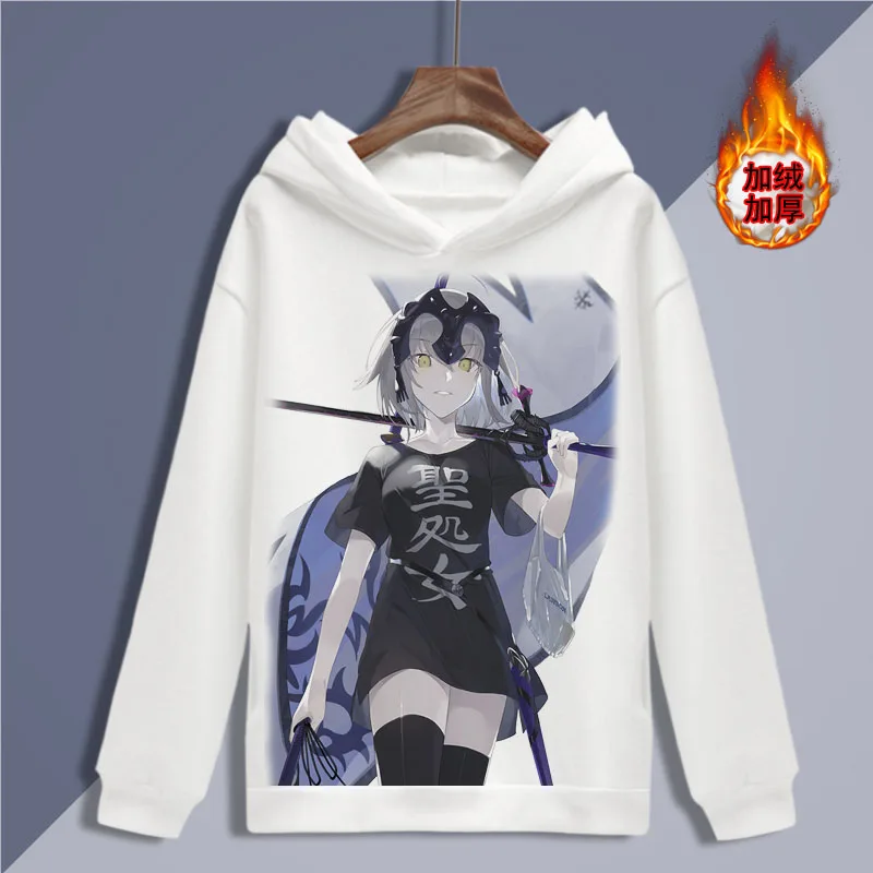 Толстовка с капюшоном Fate Grand Order флисовая осенне-зимняя повседневная пуловер |