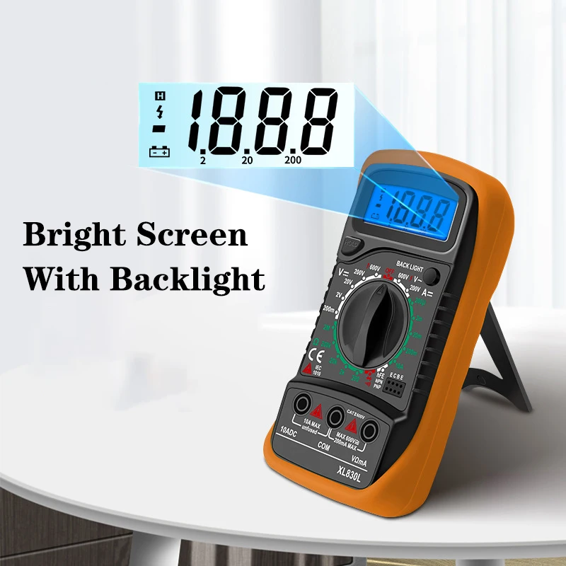 Портативный цифровой мультиметр XL830L с ЖК-дисплеем и подсветкой | Инструменты
