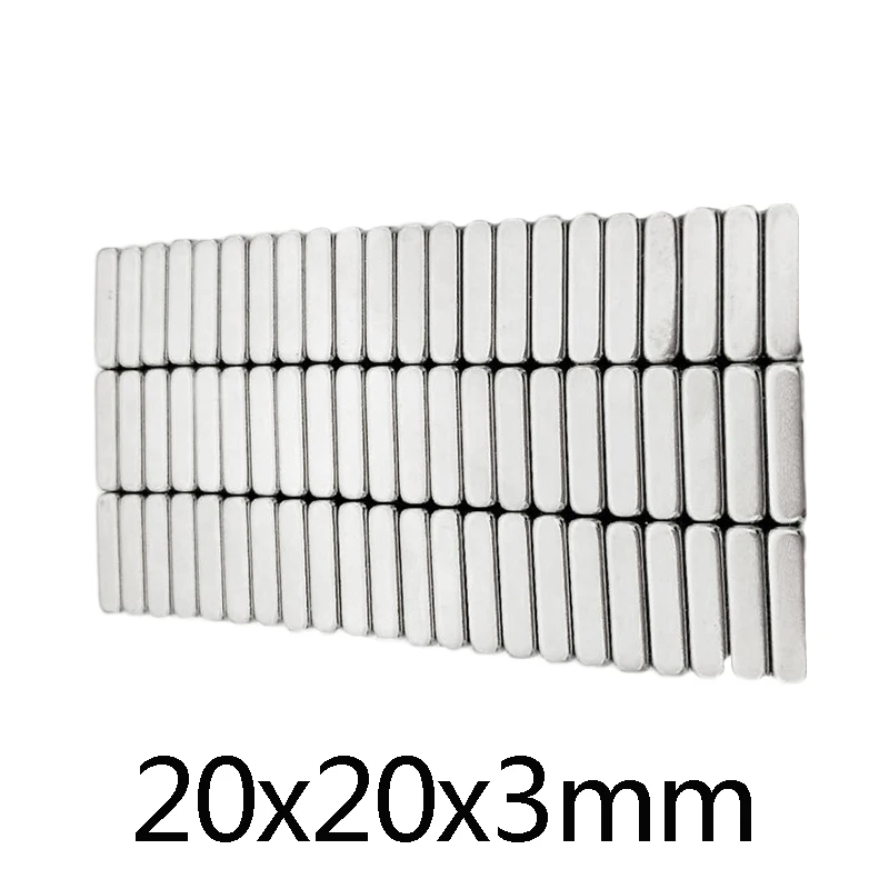 

10/20/30 шт., неодимовые магниты, 20x20x3 мм