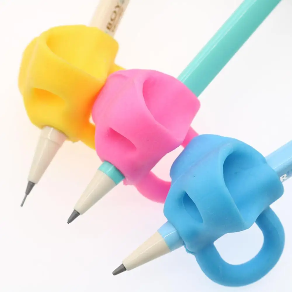 3 шт. силиконовые корректоры для детей в виде держателя | Канцтовары офиса и дома