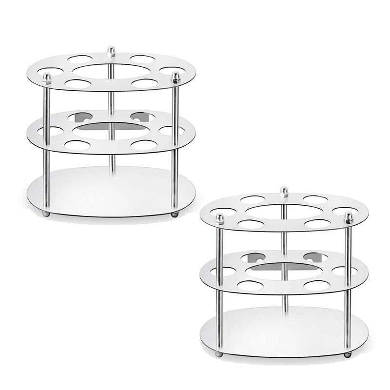 

2 Pack Stainless Steel Toothbrush Holder Bathroom Storage Organizers for Toothbrush,Toothpaste,Comb,Razor